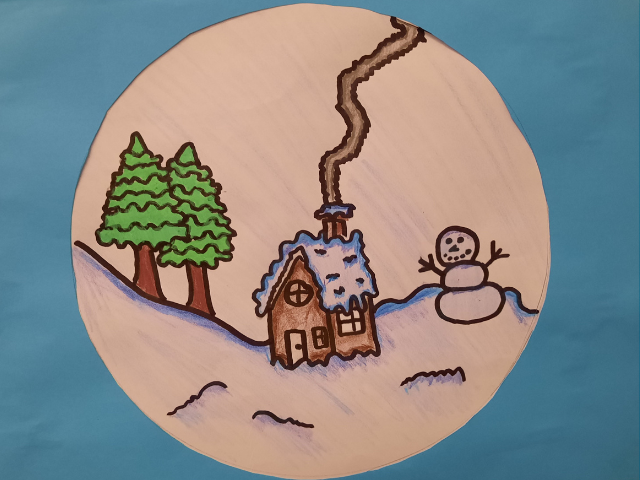 Winterlandschaften im Kunstunterricht