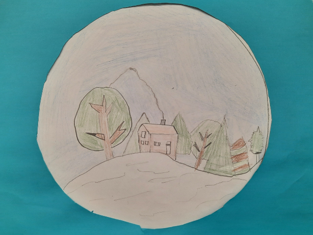 Winterlandschaften im Kunstunterricht