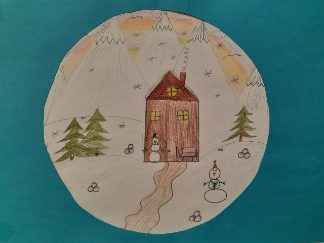 Winterlandschaften im Kunstunterricht