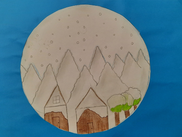 Winterlandschaften im Kunstunterricht