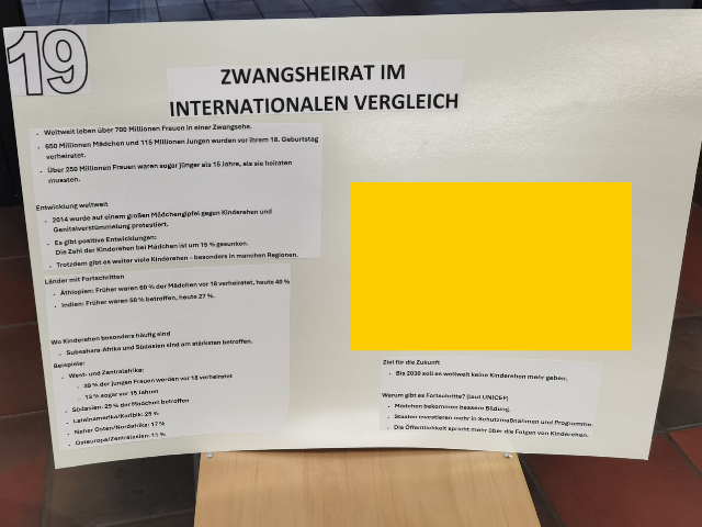 Informationsveranstaltung zum Thema Zwangsehe