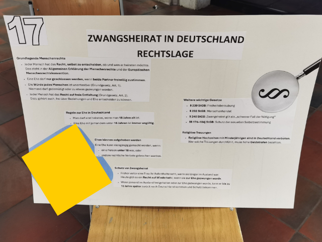 Informationsveranstaltung zum Thema Zwangsehe