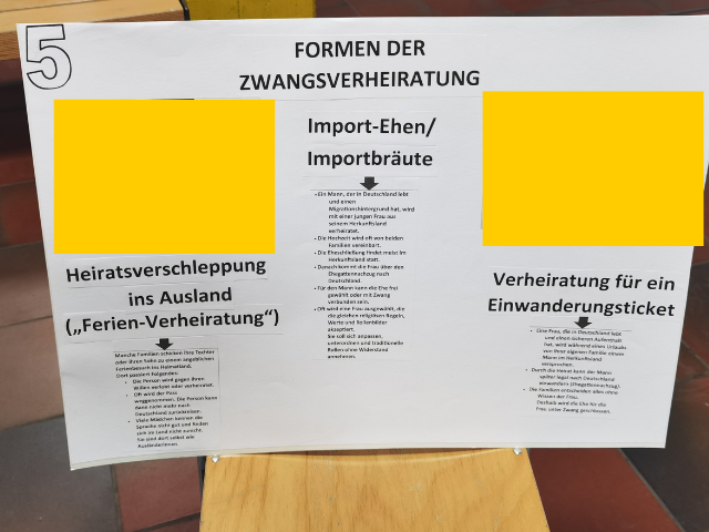 Informationsveranstaltung zum Thema Zwangsehe