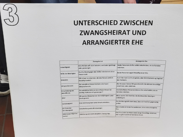 Informationsveranstaltung zum Thema Zwangsehe