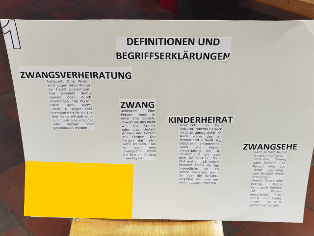 Informationsveranstaltung zum Thema Zwangsehe