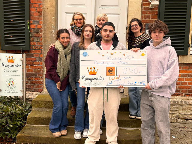 Spendenaktion der Klasse 10b